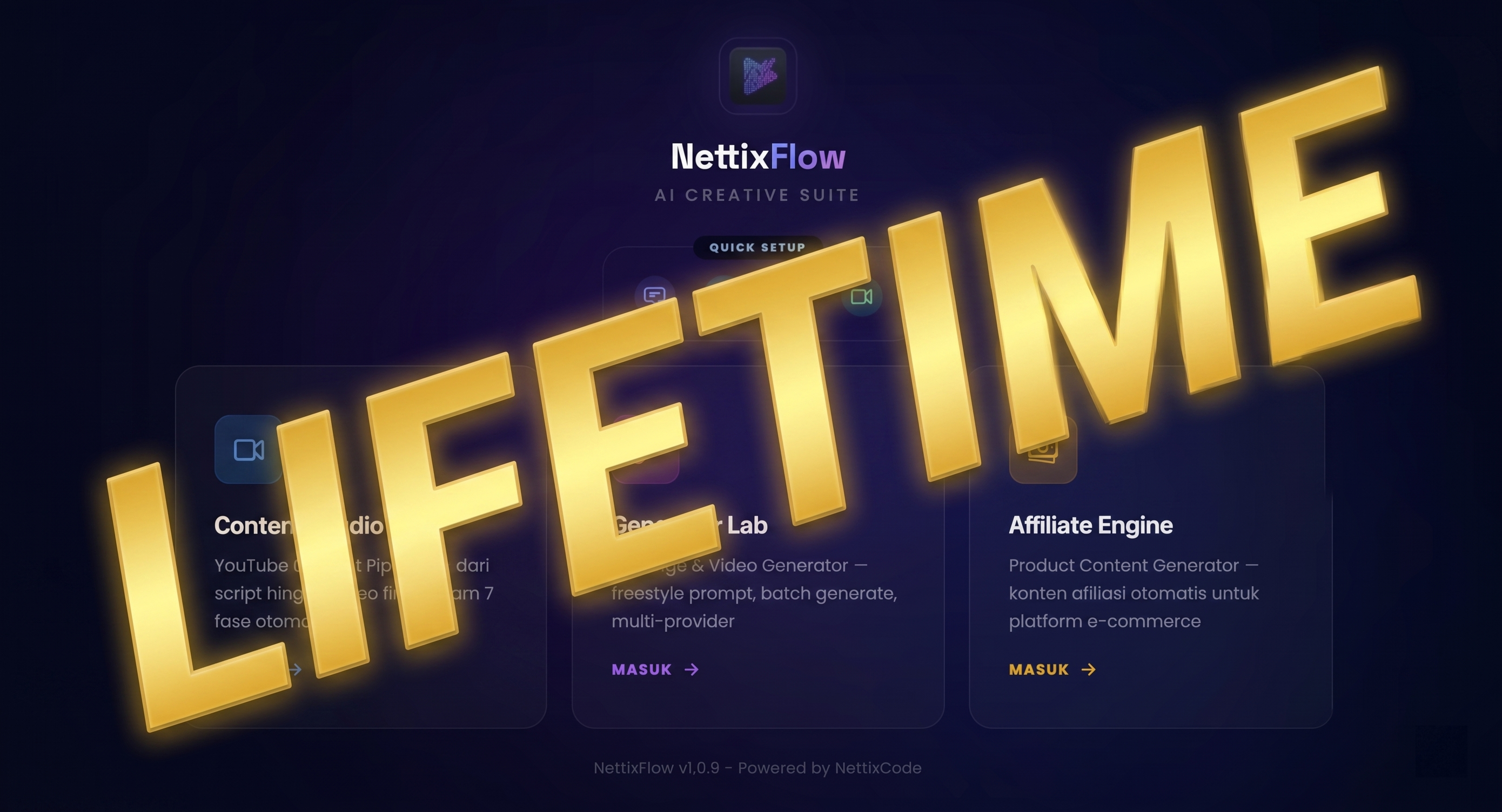 NettixFlow 3 in 1 - Lifetime